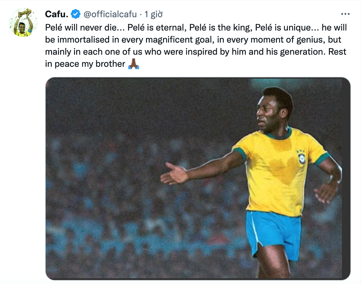 Thế giới bóng đá tiếc thương Pele
