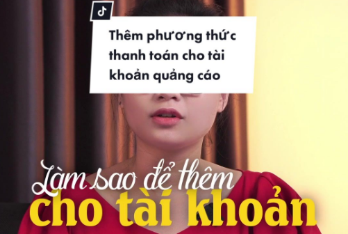 Thêm phương thức thanh toán cho tài khoản quảng cáo.