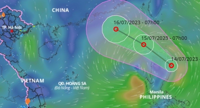 Áp thấp nhiệt đới sắp vào Biển Đông, miền Bắc mưa lớn