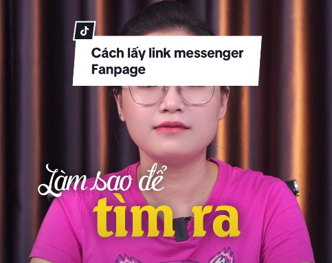 Cách lấy link messenger Fanpage